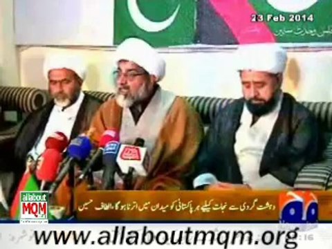 Tahir-ul-Qadri, Allama Talib Johri and Allama Abbas Kumaili, Majlis Wahdat-e-Muslimeen full support & participate in MQM Solidarity Rally to support armed forces of Pakistan