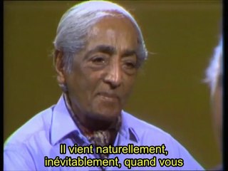 Krishnamurti : La méditation et l'esprit Sacré. vostfr