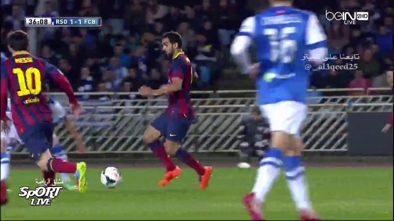 ملخص مبارة سوسيداد و برشلونة 3-1 تعليق احمد الطيب HD