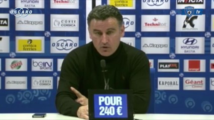 L1 / 2013-14 : Bastia 0-2 St Etienne : Réaction de C. Galtier