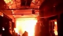 حريق في سوق دهوك The fire in Duhok
