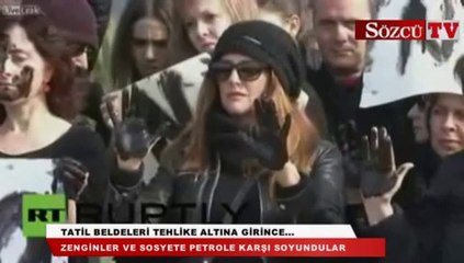 Zenginler ve sosyete petrole karşı soyundular