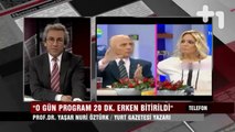 Erdoğan'ın Fatih Saraç'ı arayara Yaşar Nuri Öztürk ve Saba Tümeri Kovdurması Can Dündarın Programında Yaşar Nuri Öztürk'e Soruldu