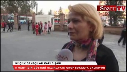 Küçük dansçılar kapı dışarı