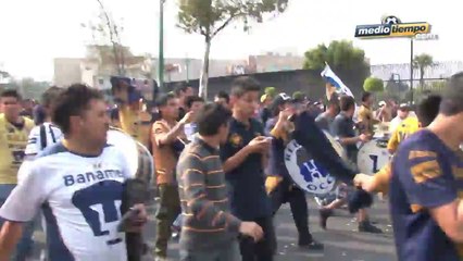 Hasta en trailer llegó la porra auriazul a Azteca