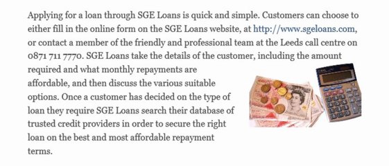 SGE Loans | Short-Term Credit from Trusted Providers