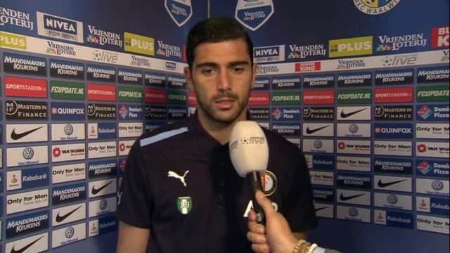 14-04-2013 Graziano Pellè na RKC Waalwijk - Feyenoord