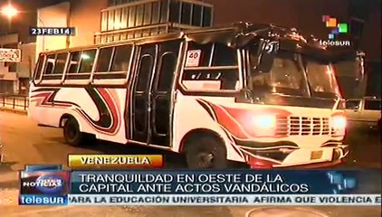 Se vive con tranquilidad al oeste de Caracas