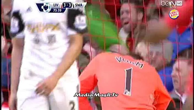 هدف ليفربول الرابع في سوانزى سيتي - الاسبوع 27 - تعليق علي محمد علي - 23/2/2014