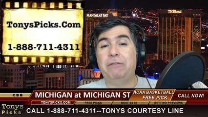 Michigan St Spartans vs. Michigan Wolverines Pick Prediction NCAA College Basketball Odds Preview 2-23-2014