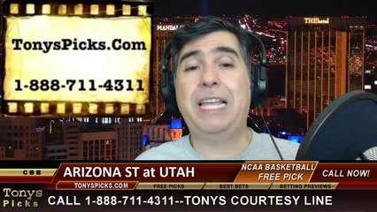 Utah Utes vs. Arizona St Sun Devils Pick Prediction NCAA College Basketball Odds Preview 2-23-2014