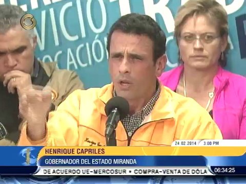 Capriles: No voy a ir a lavarle la cara a Nicolás Maduro en el CFG