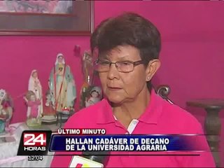 Hallan cadáver del decano de la Universidad Agraria en Huachipa