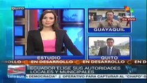Candidatos de Alianza País confiados en ganar alcaldías ecuatorianas
