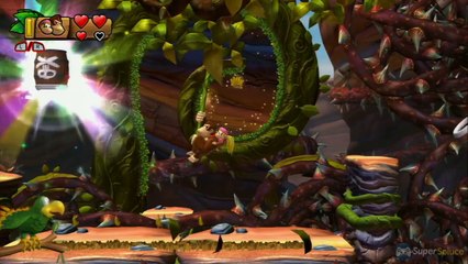 Soluce Donkey Kong Country Tropical Freeze : le niveau 3-B à 100 % (lettres, pièces de puzzle, secrets)