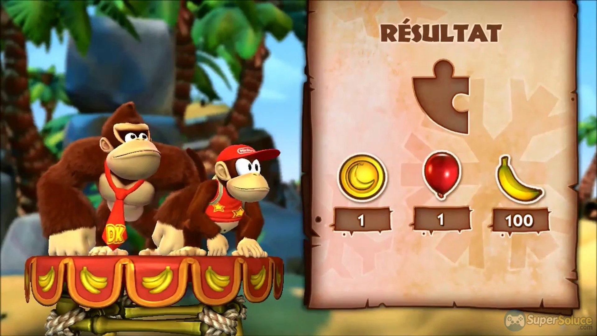 Soluce Donkey Kong Country Tropical Freeze : le niveau 4-3 à 100 %  (lettres, pièces de puzzle, secrets) - Vidéo Dailymotion