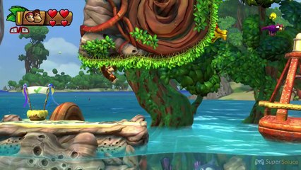 Soluce Donkey Kong Country Tropical Freeze : le niveau 1-2 à 100 % (lettres, pièces de puzzle, secrets)