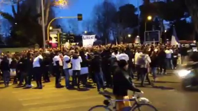 Sit-in Libera la Lazio, pre Lazio-Sassuolo