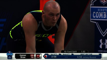 Shaw the fastest quarterback at NFL Scouting Combine
