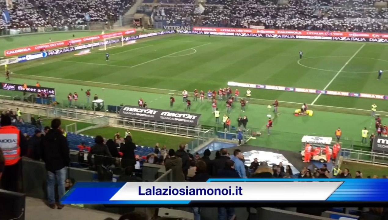 Lazio Sassuolo: coreografia Curva Nord #LiberalaLazio
