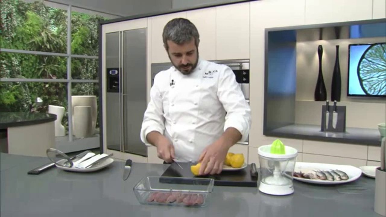 Sardines fregides amb llimona i alfàbrega