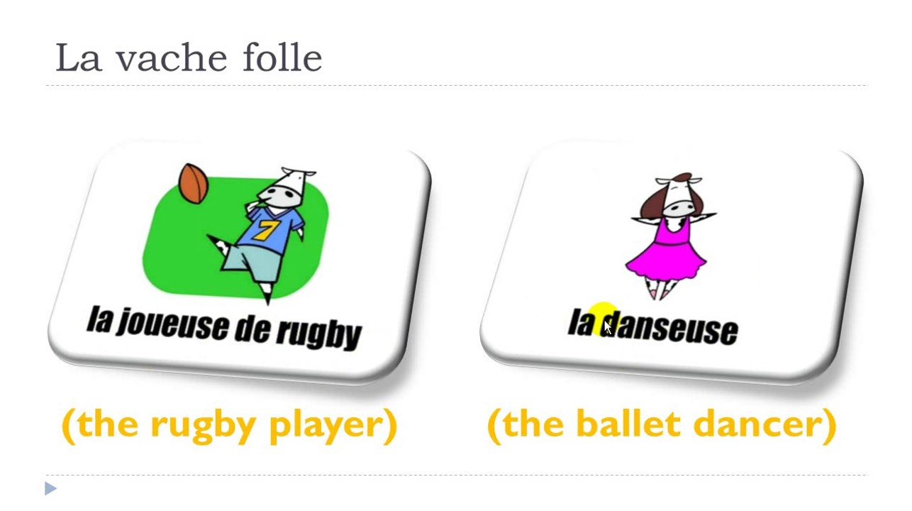 Learn French # Lesson 11 = La vache folle