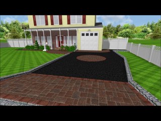Outdoor Living - 3D Driveway Design - Stone Creations of Long Island Inc.