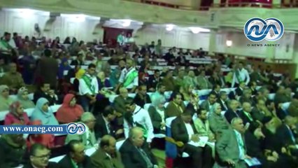 بدء الجلسة الافتتاحية لمؤتمر دور مؤسسات الأعمال الخاصة في رفعة الشعوب بني سويف