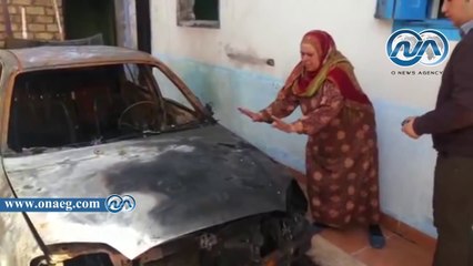 مسلحون يطلقون النيران على منزل أمين شرطة بالإسماعيلية ويحرقون سيارته