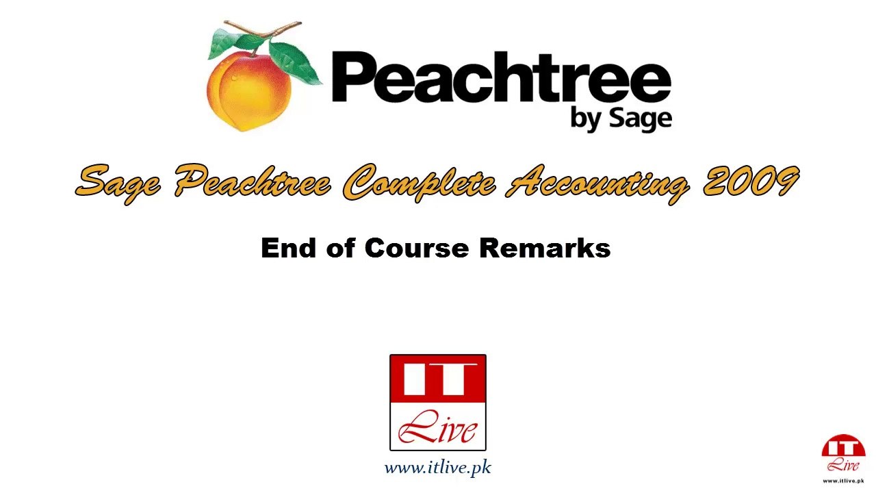 76 - End of Course Remarks in Peachtree 2009