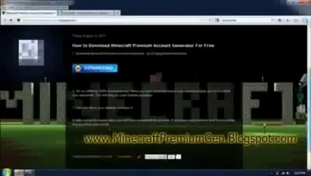 MINECRAFT GIFT CODE GENERATOR Minecraft Premium Account Generator 2014 February free download