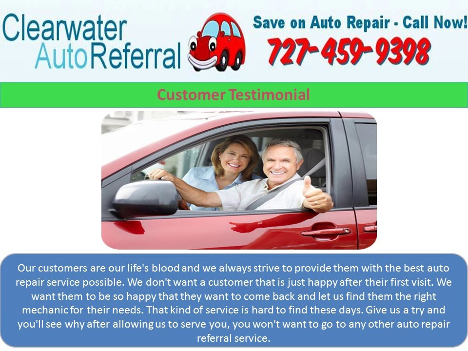 Clearwater Auto Referral : (727) 459 9398