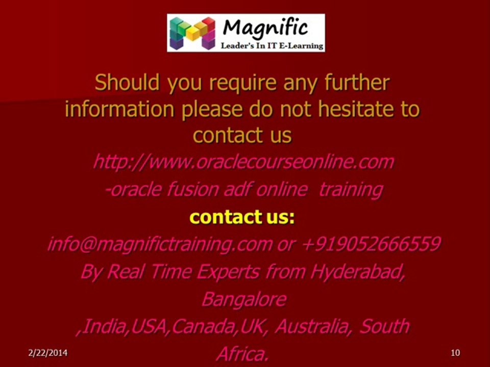 professional in oracle fusion adf online training
