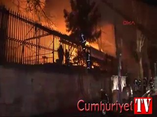 Türk Ocağı Kültür Sanat Merkezi Çay Bahçesi'nde yangın