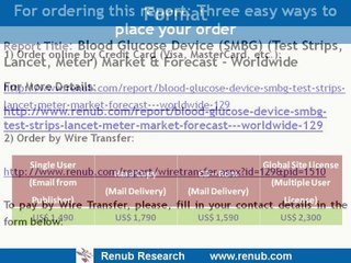 Blood Glucose Device (SMBG) (Test Strips, Lancet, Meter) Market & Forecast - Worldwide TOC