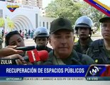 (Vídeo) FANB halló objetos contundentes en desalojo de la Plaza República en Maracaibo