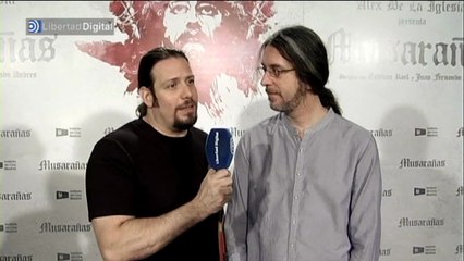 En el rodaje de la película "Musarañas", producida por Álex de la Iglesia