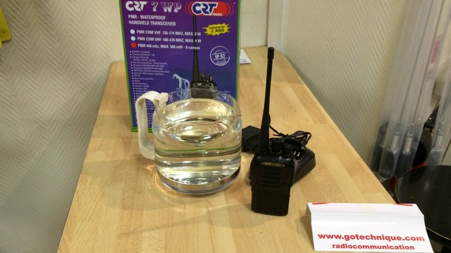 Talkie Walkie CRT 7WP PMR446 UHF presentation GoTechnique