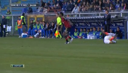 13 SA25 SAMPDORIA AC MILAN ( 1ère mi-temps)