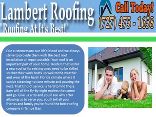 Lambert's Roofing Service : Air Conditioning Clearwater FL