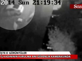 İş kadınının vurulma anı güvenlik kamerasında