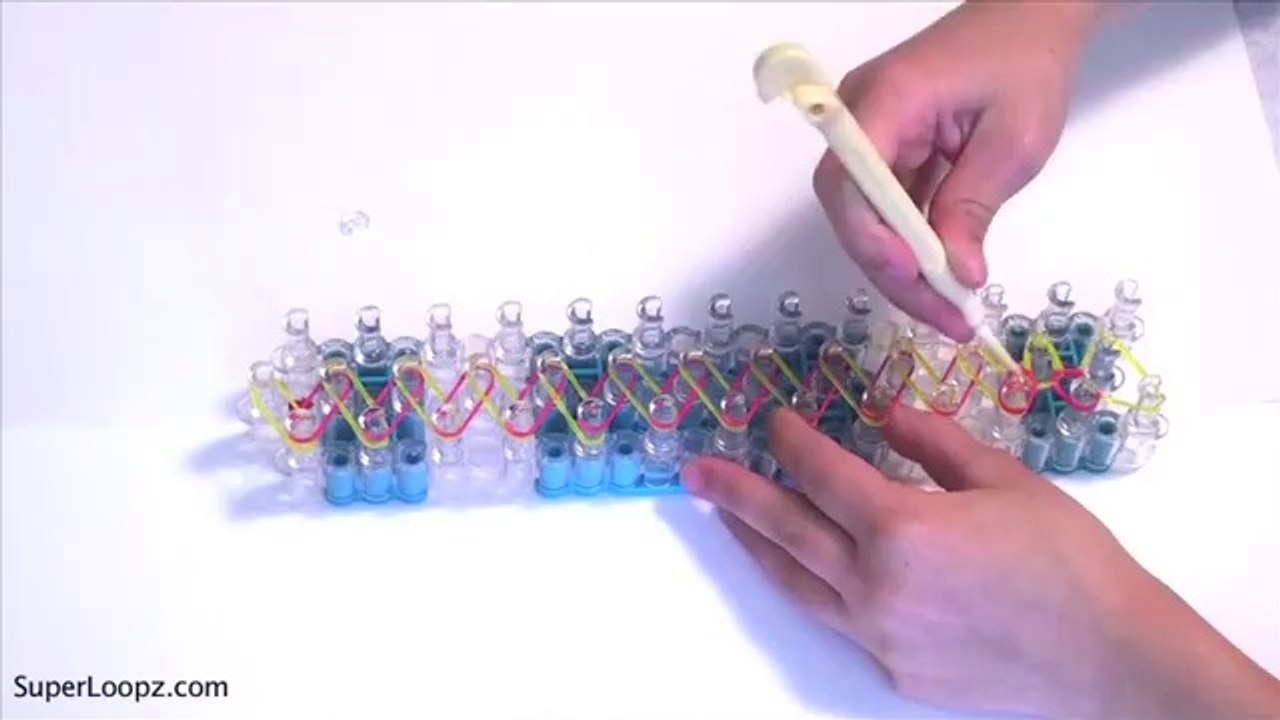 Rainbow Loom Basic Rubber Band Bracelet Tutorial 