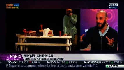 La sortie du jour: Mikaël Chirinian, comédien pour "La Liste de mes envies", dans Paris est à vous – 24/02