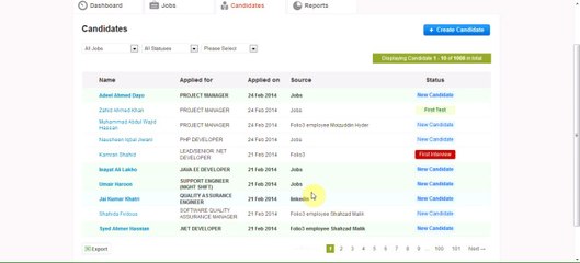 Folio3 Hirematics - Recruitment Management System