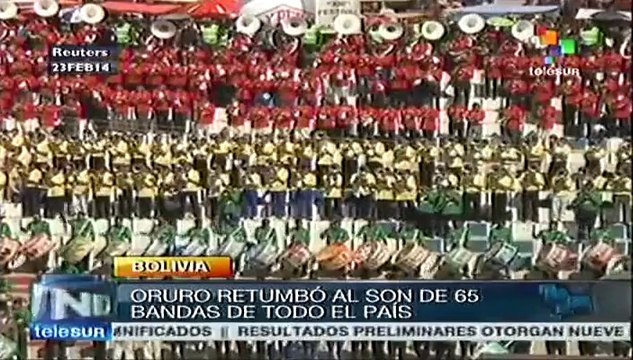 Participan 100 mil músicos bolivianos en Festival de bandas de Oruro