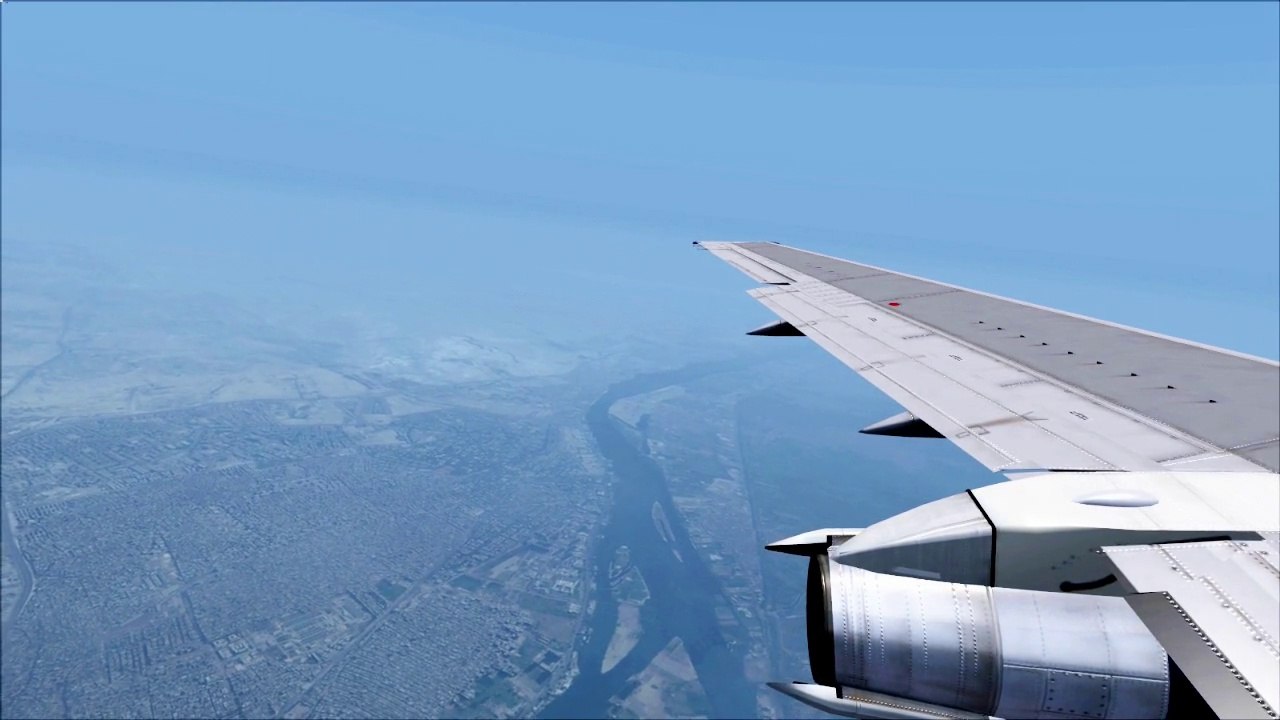 FSX Boeing 737-200 Cairo Takeoff  ( HD )