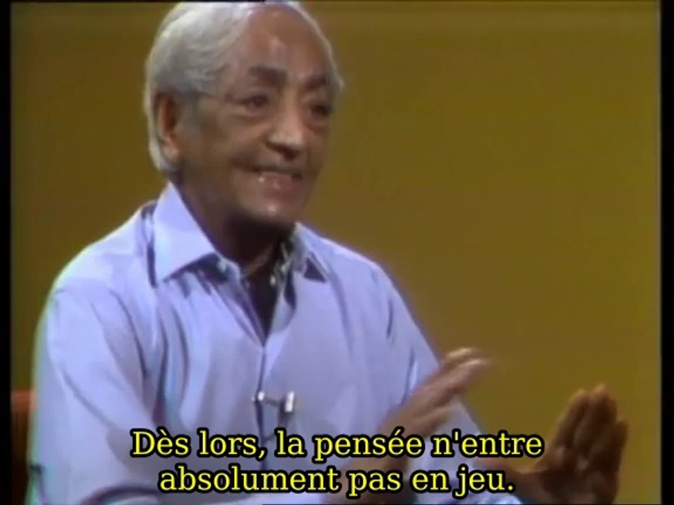 Krishnamurti - Le plaisir procure-t-il le bonheur ? - vostfr