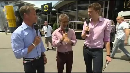 David Coulthard and Eddie Jordan talking about Kimi Räikkönen