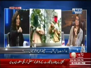 News Night with Neelum Nawab (Muzakrat Ya Operation .... Faisle Main Ta Khair Kun ??) 24 February 2014 Part-1