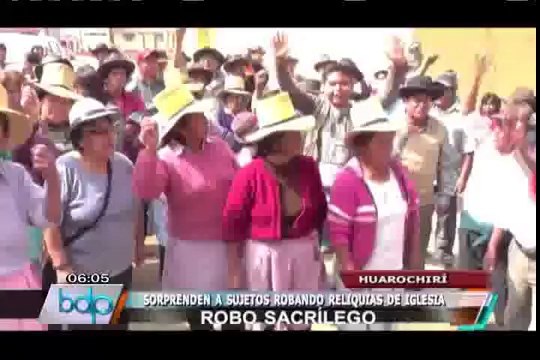 Pobladores de Huarochirí masacraron a ladrones que robaron reliquias religiosas